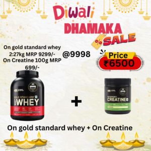 Optimum Nutrition ON Gold Standard 100% Whey Protein + ON Micronised Creatine Powder | Unflavoured | 100g
