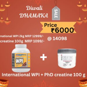 International Protein Amino Charged WPI 2kg + PHD Creatine 100g
