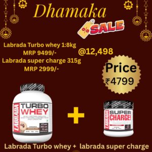LABRADA TURBO100% WHEY 1.8KG +  Labrada Super Charge Pre Workout 315G