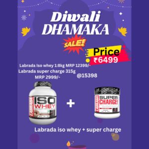 Labrada ISO 100% Whey Protein Isolate 1:8KG + Labrada Super Charge Pre Workout 315G