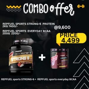 Repfuel Sports Strong 6 Protein 2kg + Repfuel Sports Everyday Fermented BCAA 4:1:1 – 200 g
