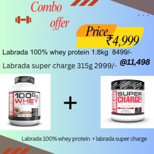 LABRADA 100% WHEY protein 1.8KG + Labrada Super Charge Pre-Workout 315g