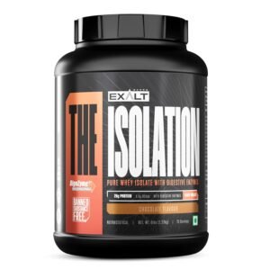 EXALT SUPPS The Isolation Pure Whey Isolate With Digestive Enzymes | 25g Protein | 5.6g BCAAs | 150mg Digestive Enzyme | Zero Added Sugar | Whey Isolate (2.27 Kg,