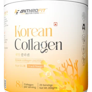 ANTHROFIT Korean Collagen Skin Radiance Peptide 8g | Glutathione, Vitamin C| Reduce Pigmentation and Wrinkles| Natural Skin Glow| 25 Servings